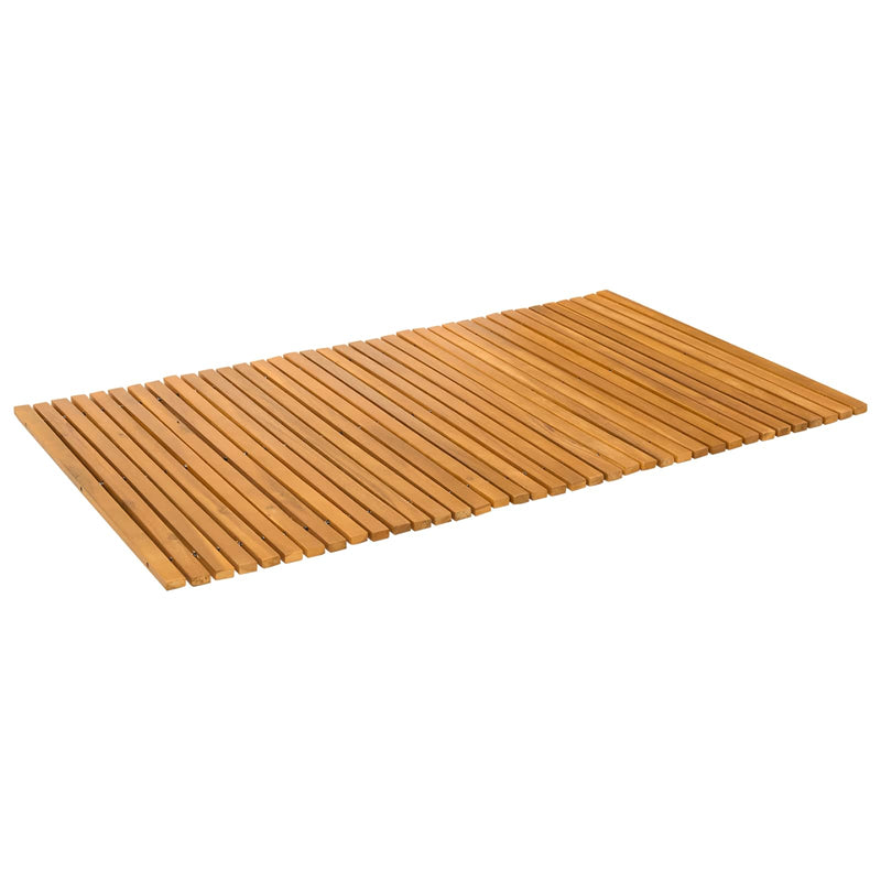 Load image into Gallery viewer, Vidaxl badmat bruin 100 x 60 cm massief acaciahout
