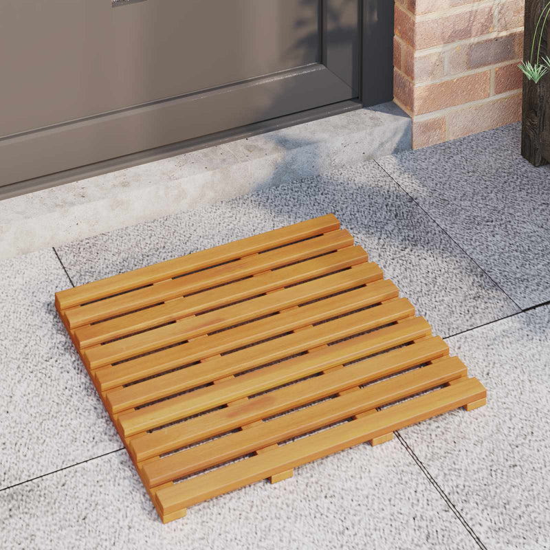 Load image into Gallery viewer, Vidaxl badmat effen bruin 100 x 53 cm hout
