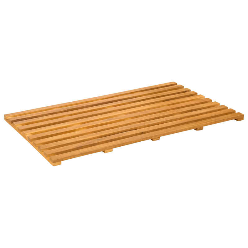 Load image into Gallery viewer, Vidaxl badmat effen bruin 100 x 53 cm hout
