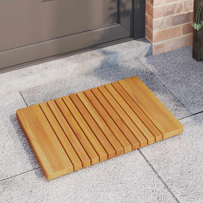 Load image into Gallery viewer, Vidaxl badmat effen bruin 59 x 40 cm hout
