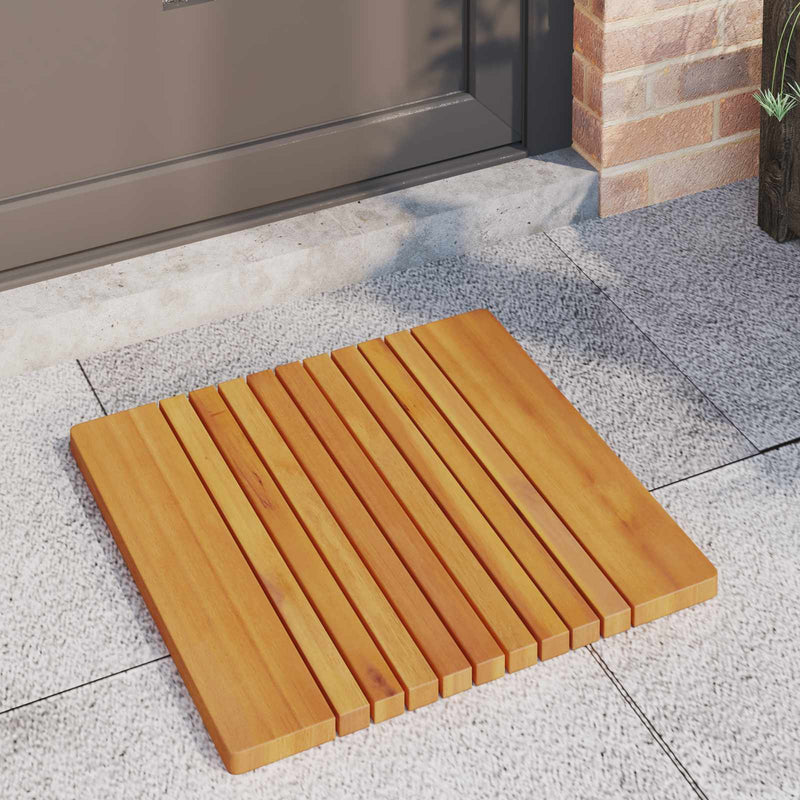 Load image into Gallery viewer, Vidaxl badmat effen bruin 59 x 40 cm hout
