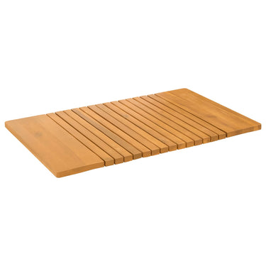 Vidaxl badmat effen bruin 59 x 40 cm hout