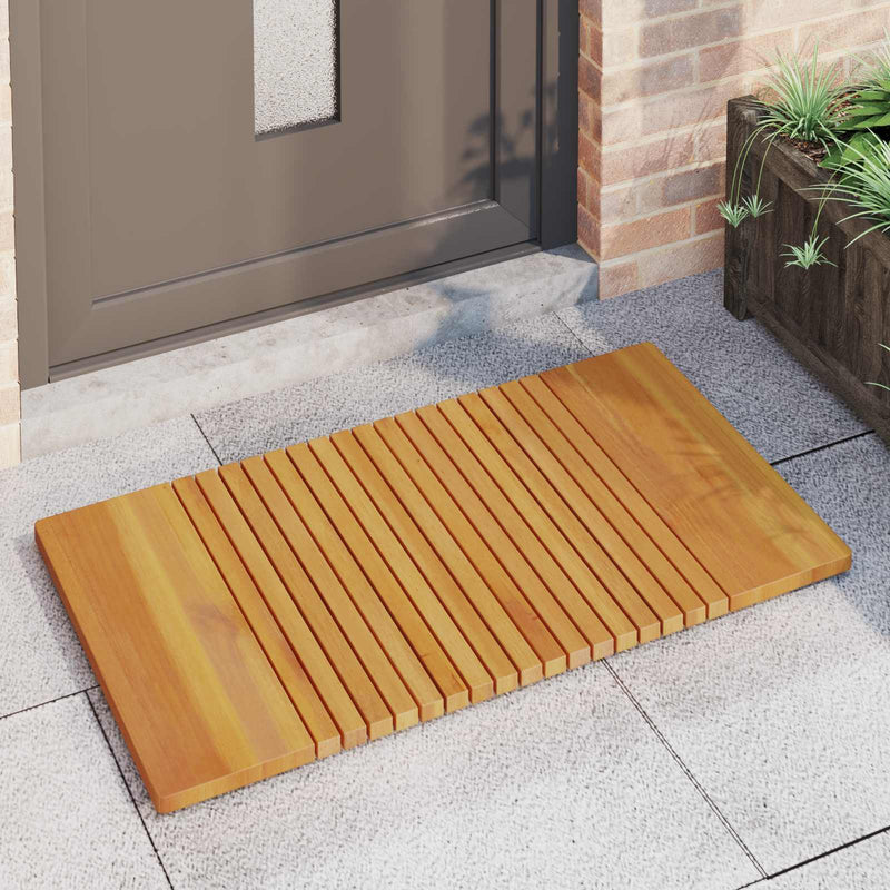 Load image into Gallery viewer, Vidaxl badmat effen bruin 100 x 55 cm hout
