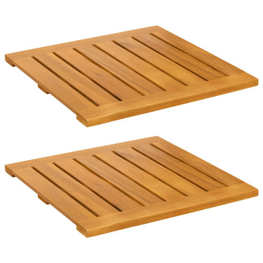 Vidaxl badmat effen bruin 50 x 50 cm hout