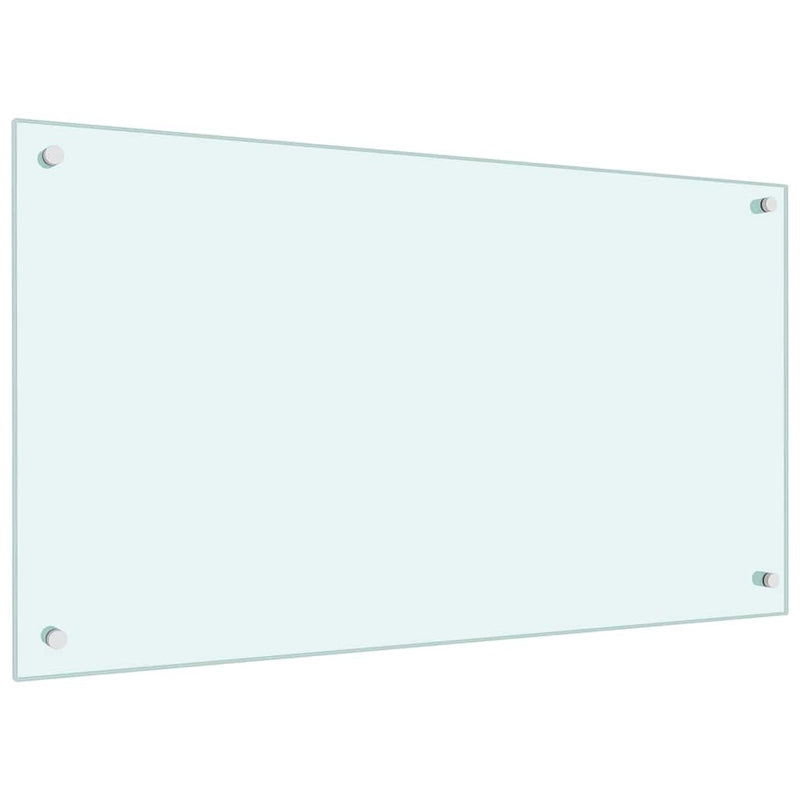 Load image into Gallery viewer, Vidaxl keuken spatscherm 2 pcs wit 90 x 50 cm gehard glas
