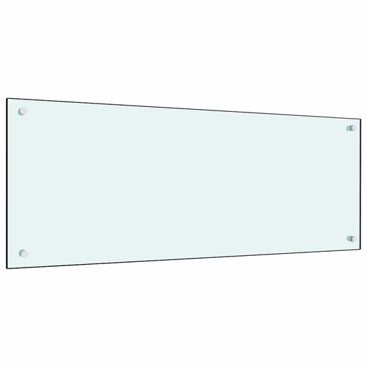 Vidaxl keuken spatscherm 2 pcs wit 100 x 40 cm gehard glas