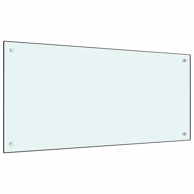 Load image into Gallery viewer, Vidaxl keuken spatscherm 2 pcs wit 100 x 50 cm gehard glas
