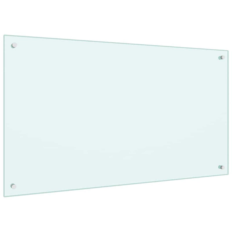 Load image into Gallery viewer, Vidaxl keuken spatscherm 2 pcs wit 100 x 60 cm gehard glas

