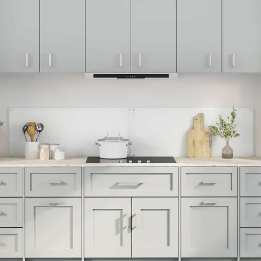 Vidaxl keuken spatscherm 2 pcs doorzichtig 100 x 40 cm gehard glas