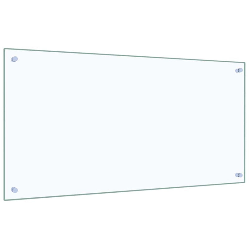 Load image into Gallery viewer, Vidaxl keuken spatscherm 2 pcs doorzichtig 100 x 50 cm gehard glas
