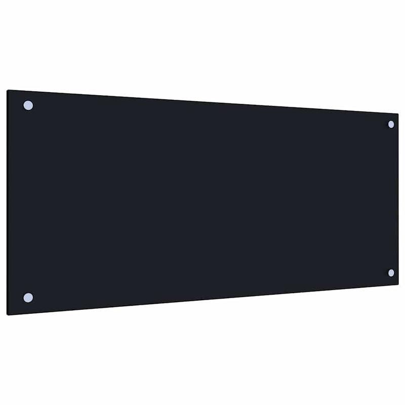 Load image into Gallery viewer, Vidaxl keuken spatscherm 2 pcs zwart 90 x 40 cm gehard glas

