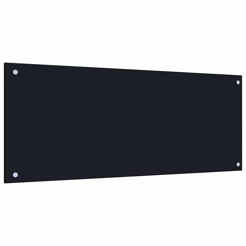 Load image into Gallery viewer, Vidaxl keuken spatscherm 2 pcs zwart 100 x 40 cm gehard glas
