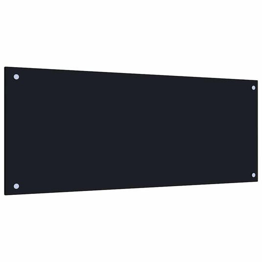 Vidaxl keuken spatscherm 2 pcs zwart 100 x 40 cm gehard glas