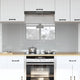 Vidaxl keuken spatscherm 2 pcs lichtgrijs 80 x 60 cm gehard glas