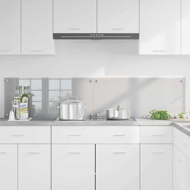 Load image into Gallery viewer, Vidaxl keuken spatscherm 2 pcs lichtgrijs 90 x 40 cm gehard glas
