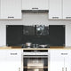 Vidaxl keuken spatscherm 2 pcs donkergrijs 70 x 50 cm gehard glas