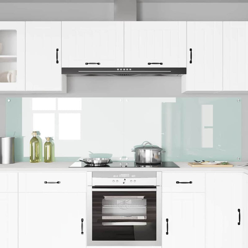 Load image into Gallery viewer, Vidaxl keuken spatscherm 2 pcs wit 110 x 60 cm gehard glas
