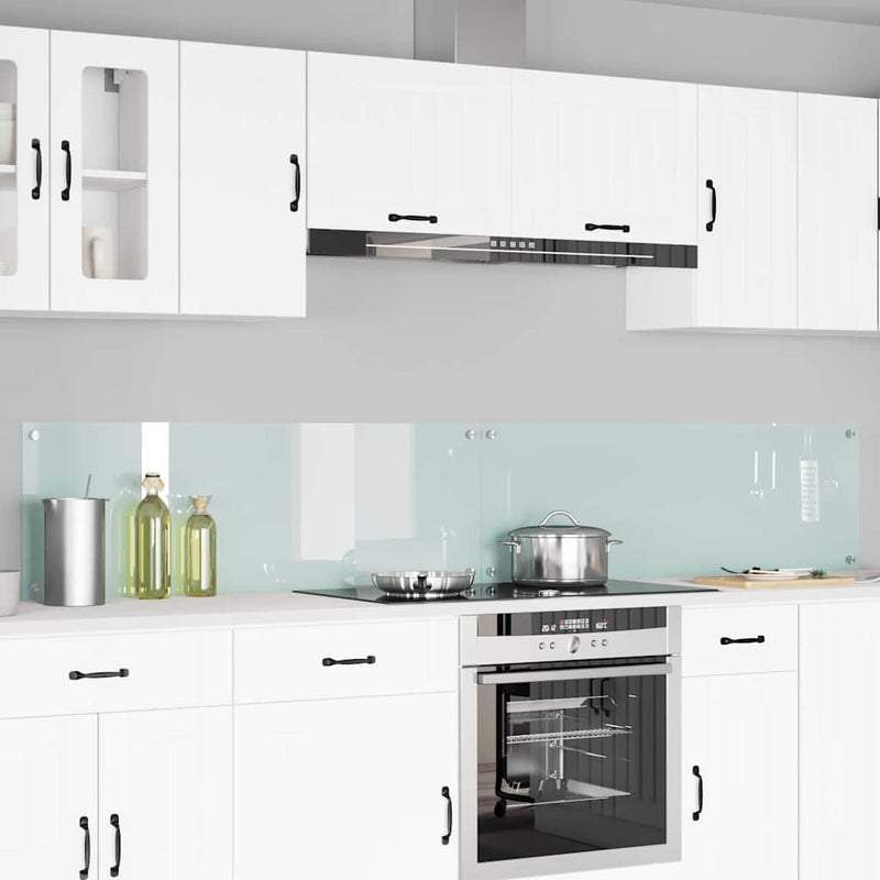 Load image into Gallery viewer, Vidaxl keuken spatscherm 2 pcs wit 120 x 40 cm gehard glas
