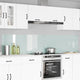 Vidaxl keuken spatscherm 2 pcs wit 120 x 50 cm gehard glas
