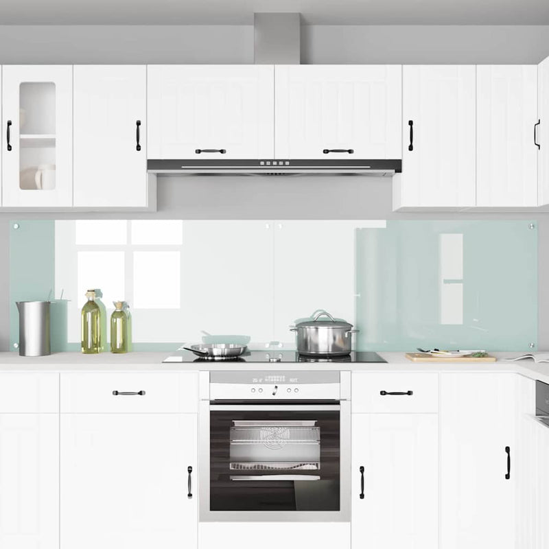 Load image into Gallery viewer, Vidaxl keuken spatscherm 2 pcs wit 120 x 60 cm gehard glas
