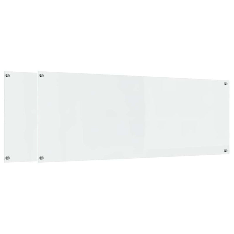 Load image into Gallery viewer, Vidaxl keuken spatscherm 2 pcs doorzichtig 110 x 40 cm gehard glas
