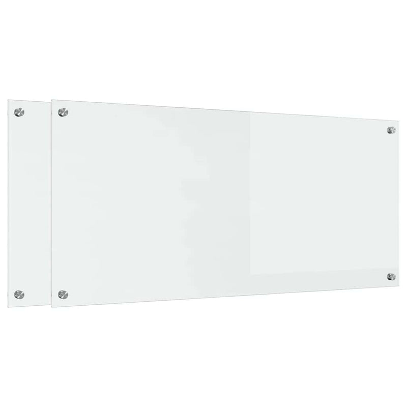 Load image into Gallery viewer, Vidaxl keuken spatscherm 2 pcs doorzichtig 110 x 50 cm gehard glas

