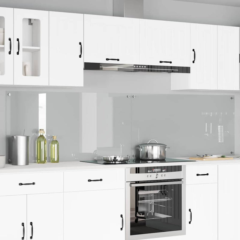 Load image into Gallery viewer, Vidaxl keuken spatscherm 2 pcs doorzichtig 120 x 60 cm gehard glas
