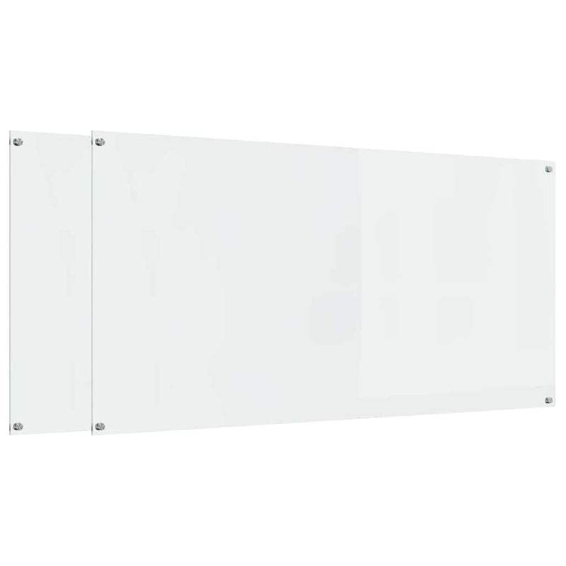 Load image into Gallery viewer, Vidaxl keuken spatscherm 2 pcs doorzichtig 120 x 60 cm gehard glas
