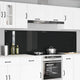 Vidaxl keuken spatscherm 2 pcs zwart 110 x 60 cm gehard glas