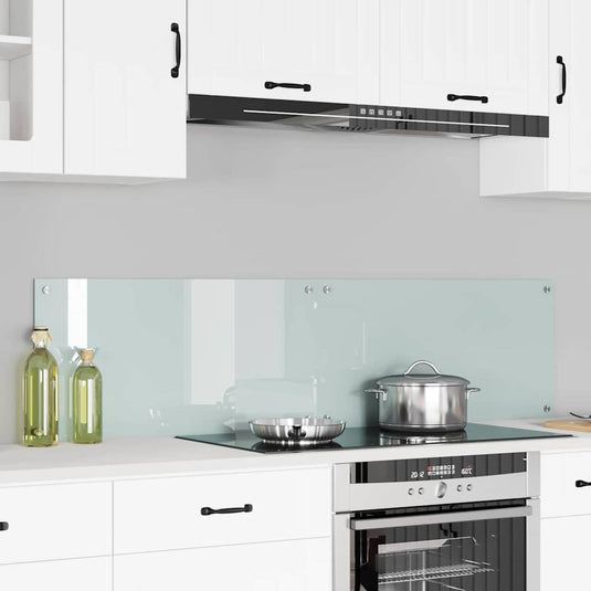 Vidaxl keuken achterwand 2 pcs wit 80 x 40 cm gehard glas