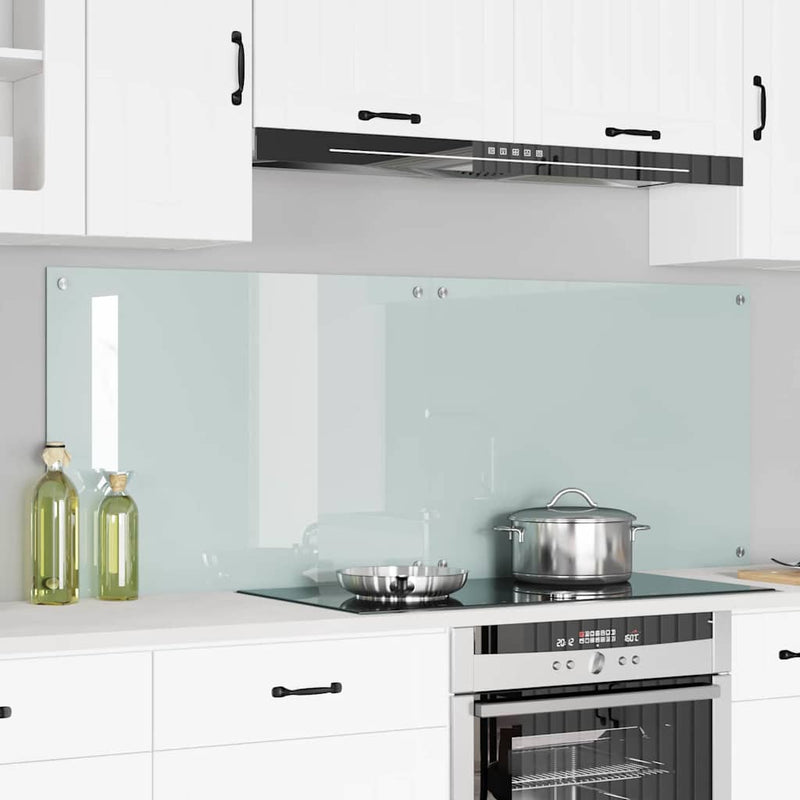 Load image into Gallery viewer, Vidaxl keuken achterwand 2 pcs wit 80 x 60 cm gehard glas

