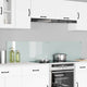 Vidaxl keuken achterwand 2 pcs wit 90 x 40 cm gehard glas