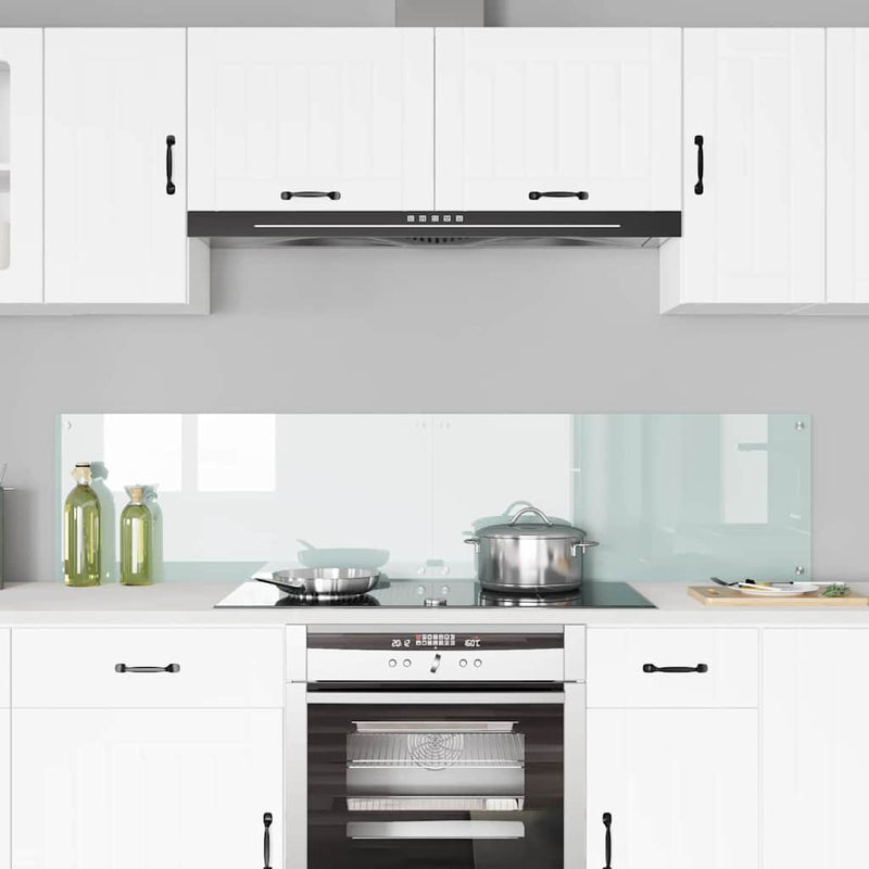 Load image into Gallery viewer, Vidaxl keuken achterwand 2 pcs wit 90 x 40 cm gehard glas

