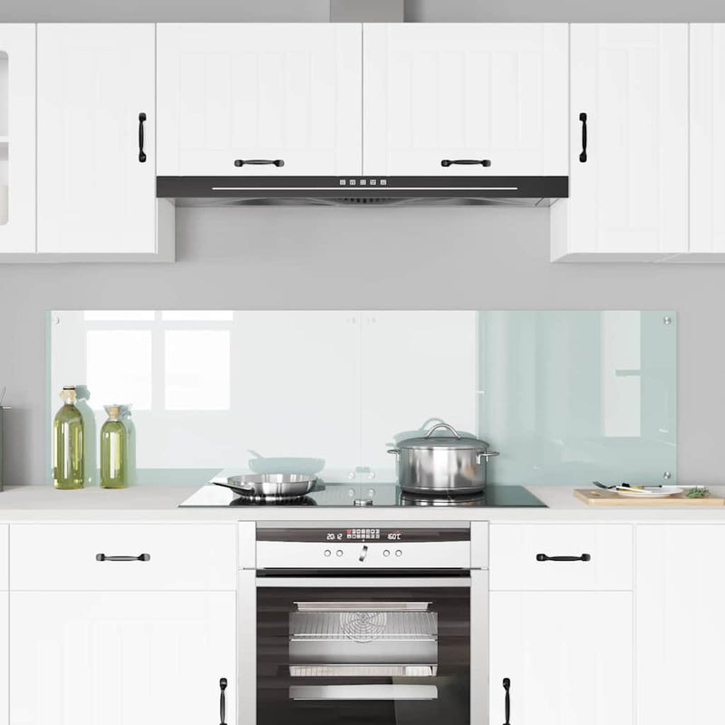 Load image into Gallery viewer, Vidaxl keuken achterwand 2 pcs wit 90 x 50 cm gehard glas
