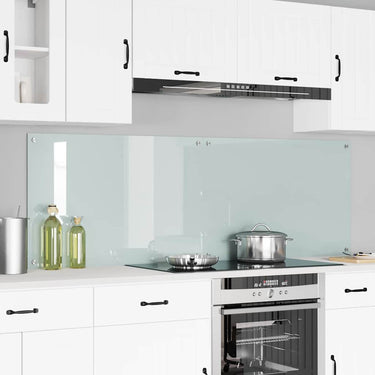 Vidaxl keuken achterwand 2 pcs wit 90 x 60 cm gehard glas