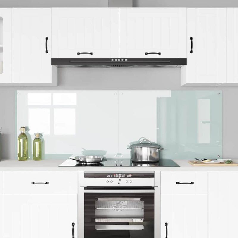 Load image into Gallery viewer, Vidaxl keuken achterwand 2 pcs wit 90 x 60 cm gehard glas

