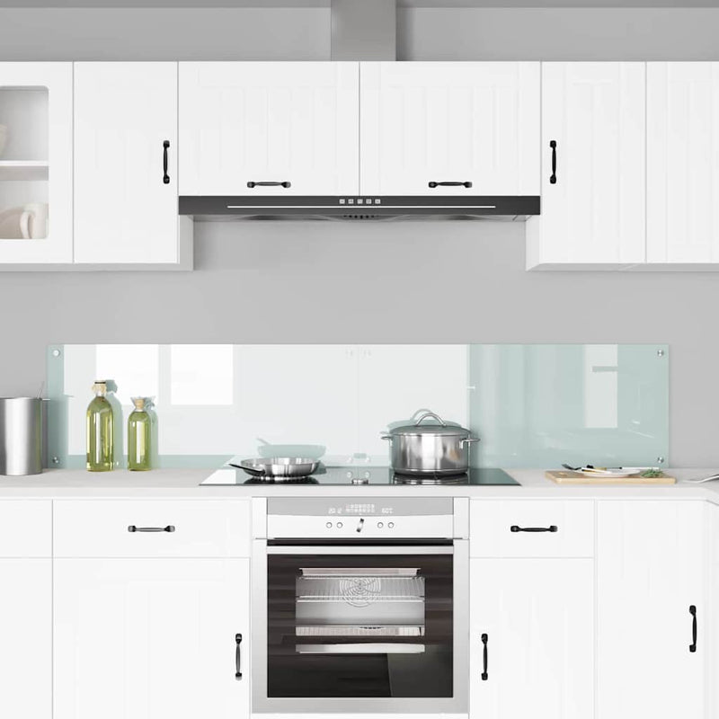 Load image into Gallery viewer, Vidaxl keuken achterwand 2 pcs wit 100 x 40 cm gehard glas
