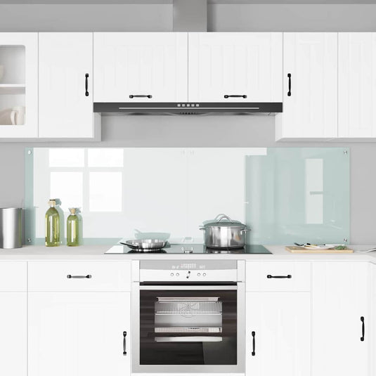 Vidaxl keukenachterwand 2 st wit 100 x 60 cm gehard glas