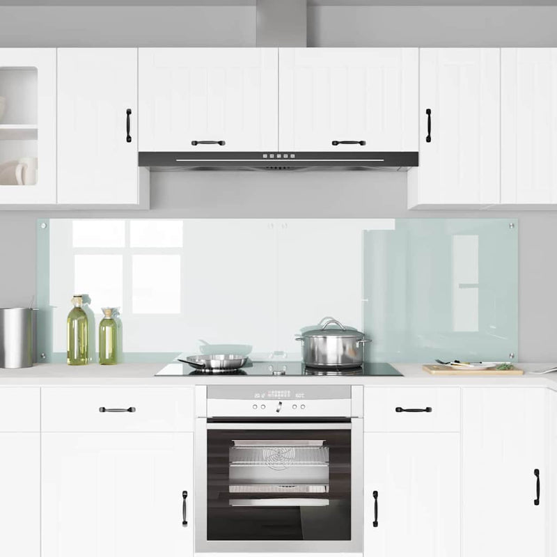 Load image into Gallery viewer, Vidaxl keuken achterwand 2 pcs wit 100 x 60 cm gehard glas
