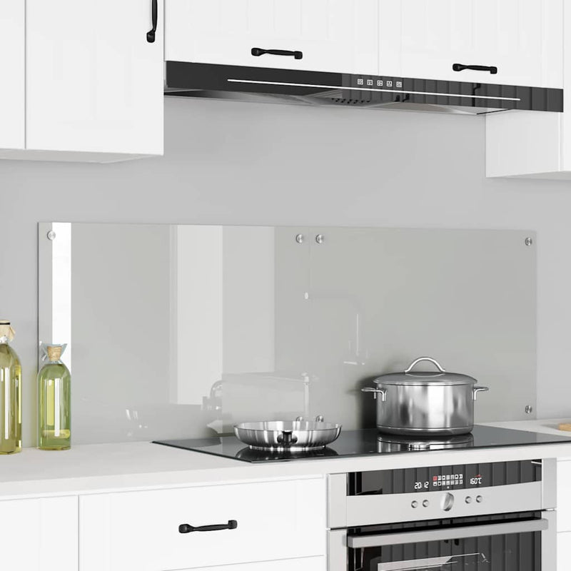 Load image into Gallery viewer, Vidaxl keuken achterwand 2 pcs doorzichtig 70 x 50 cm gehard glas
