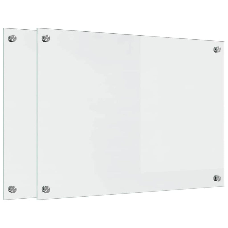 Load image into Gallery viewer, Vidaxl keuken achterwand 2 pcs doorzichtig 70 x 50 cm gehard glas
