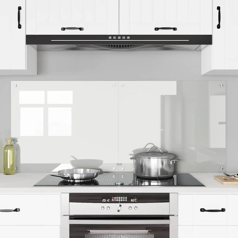 Load image into Gallery viewer, Vidaxl keuken achterwand 2 pcs doorzichtig 70 x 60 cm gehard glas
