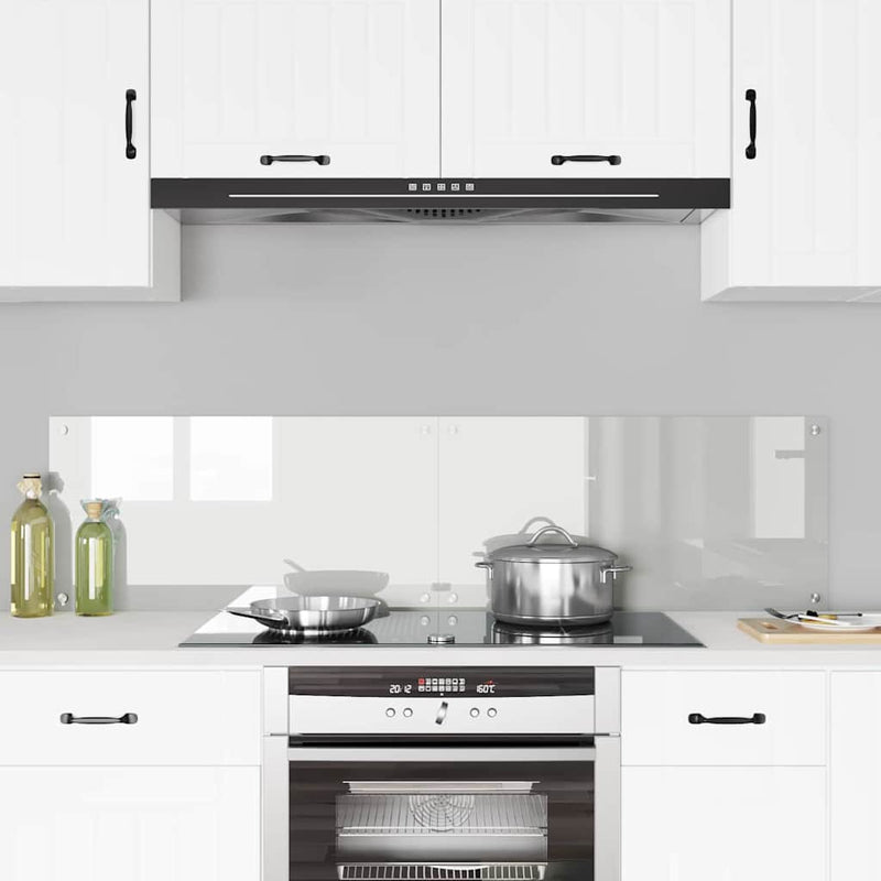 Load image into Gallery viewer, Vidaxl keuken achterwand 2 pcs doorzichtig 80 x 40 cm gehard glas
