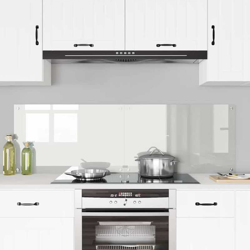 Load image into Gallery viewer, Vidaxl keuken achterwand 2 pcs doorzichtig 80 x 50 cm gehard glas
