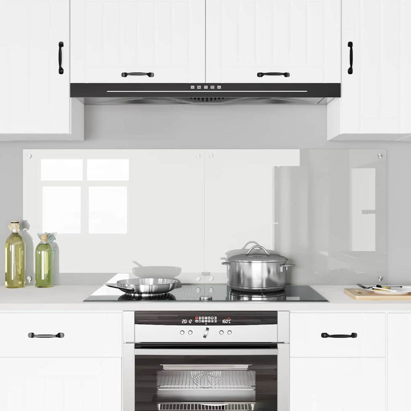 Load image into Gallery viewer, Vidaxl keuken achterwand 2 pcs doorzichtig 80 x 60 cm gehard glas
