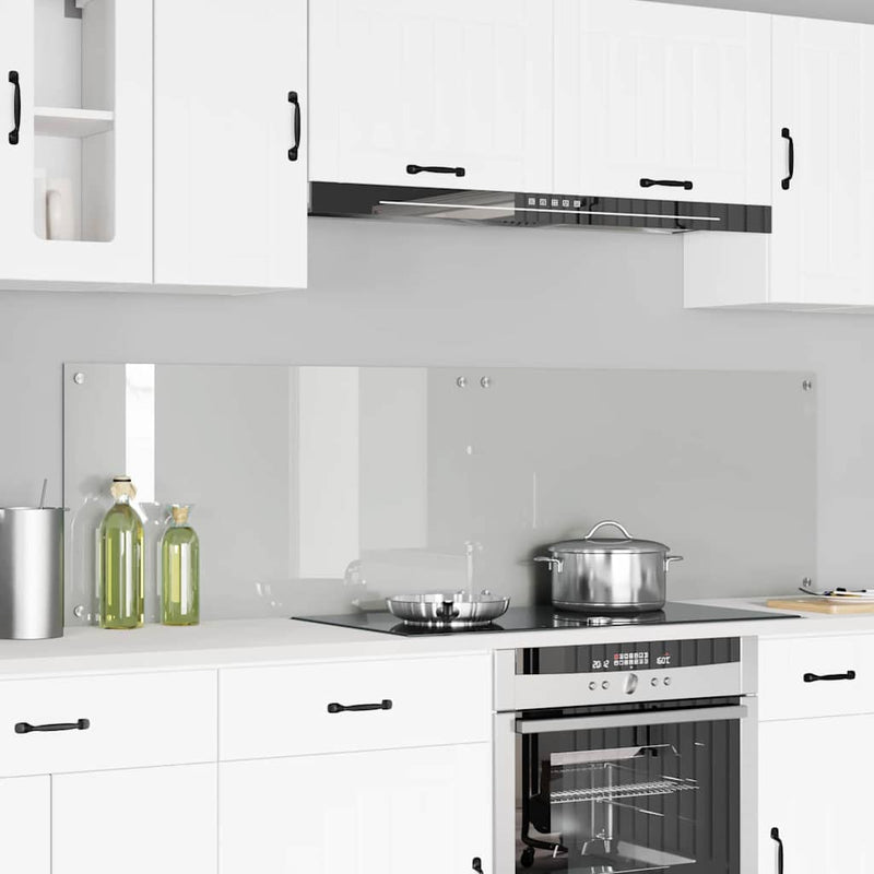 Load image into Gallery viewer, Vidaxl keuken achterwand 2 pcs doorzichtig 90 x 50 cm gehard glas
