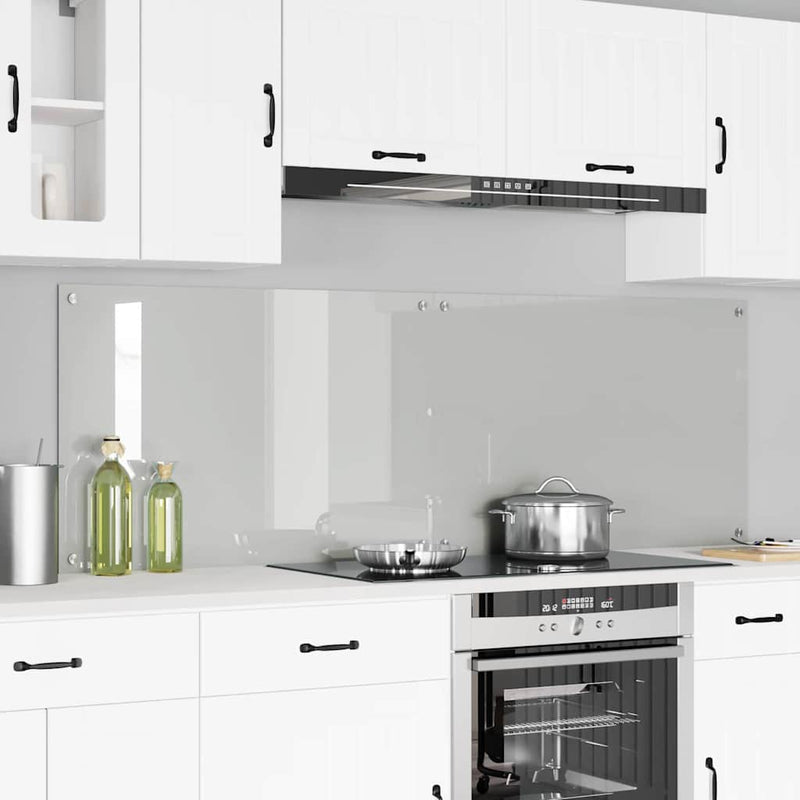 Load image into Gallery viewer, Vidaxl keuken achterwand 2 pcs doorzichtig 90 x 60 cm gehard glas
