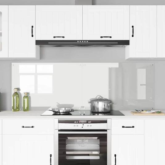 Vidaxl keuken achterwand 2 pcs doorzichtig 90 x 60 cm gehard glas