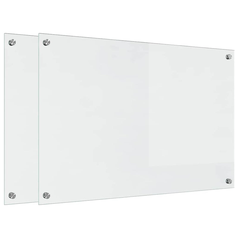 Load image into Gallery viewer, Vidaxl keuken achterwand 2 pcs doorzichtig 90 x 60 cm gehard glas
