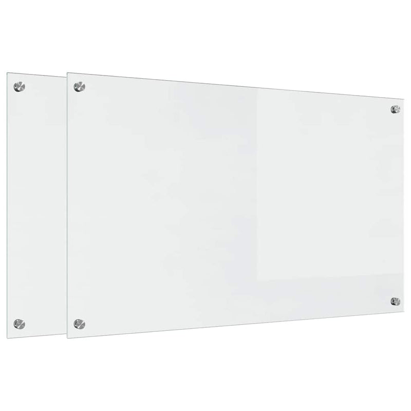 Load image into Gallery viewer, Vidaxl keuken achterwand 2 pcs doorzichtig 100 x 60 cm gehard glas
